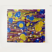 Kleurrijk verfpatroon wandkleed (Voorkant (horizontaal))