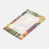 Kleurrijk, vers fruit, gezondheidsveld op maat post-it® notes (Schuin)