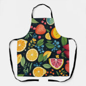 Kleurrijk vers fruitpatroon schort (Voorkant)