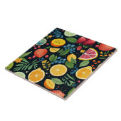 Kleurrijk vers fruitpatroon tegeltje (Zijkant)