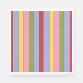 Kleurrijk verticaal Stripspatroon Servet (Voorkant)