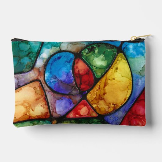 Kleurrijk Vetgedrukte accessoirezak Etui (Achterkant)