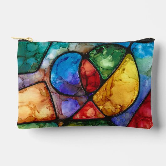 Kleurrijk Vetgedrukte accessoirezak Etui (Voorkant)