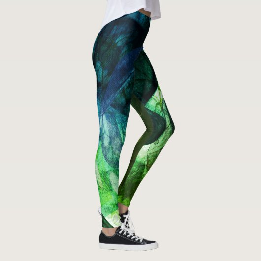 Kleurrijk vibrant, modern, Abstract Leggings (Rechts)