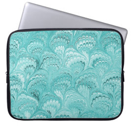 Kleurrijk Victoriaans gemarmerd Hoesje papier Laptop Sleeve