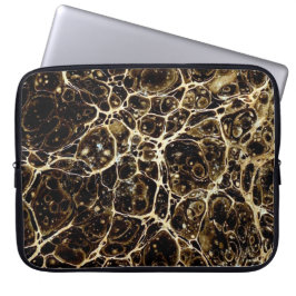 Kleurrijk Victoriaans gemarmerd Hoesje papier Laptop Sleeve