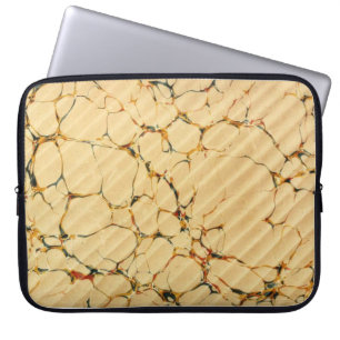 Kleurrijk Victoriaans gemarmerd Hoesje papier Laptop Sleeve