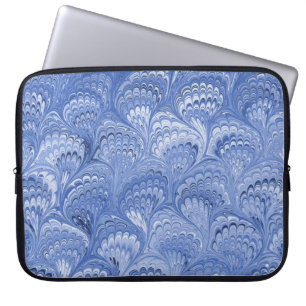 Kleurrijk Victoriaans gemarmerd Hoesje papier Laptop Sleeve