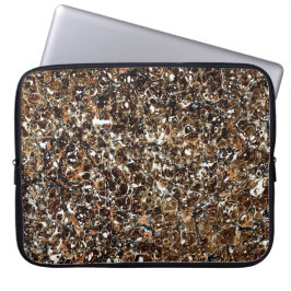 Kleurrijk Victoriaans gemarmerd Hoesje papier Laptop Sleeve