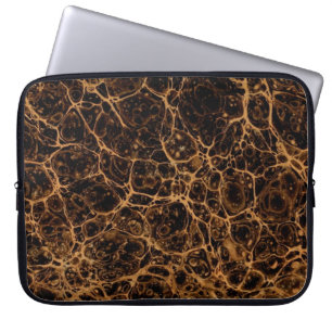 Kleurrijk Victoriaans gemarmerd Hoesje papier Laptop Sleeve