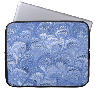 Kleurrijk Victoriaans gemarmerd papieren omslag Laptop Sleeve