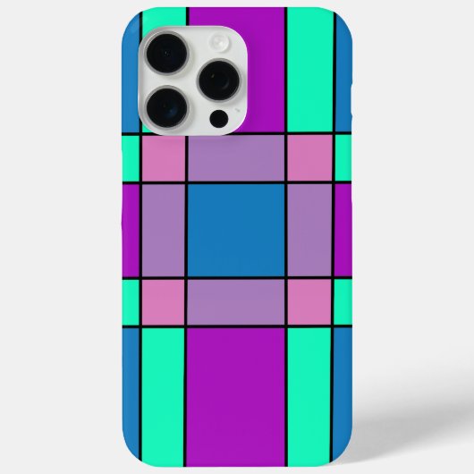 Kleurrijk vierkant Case-Mate iPhone case (Achterkant)