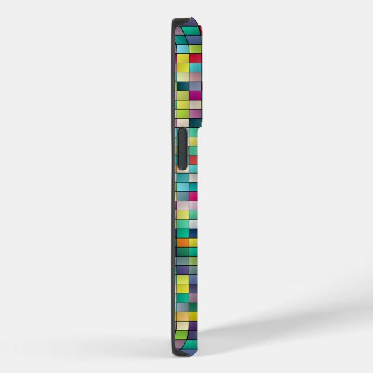 Kleurrijk vierkantsmozaïekgeometrisch patroon spec Case-Mate iPhone case (Achterkant / Rechts)