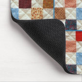 Kleurrijk vierkantspatroon muismat (Hoek)