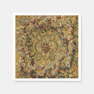 Kleurrijk Vintage Bloem Tapijt Patroon Servet