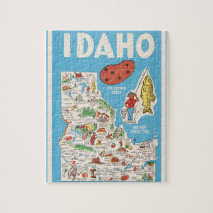 Kleurrijk Vintage Idaho 8x10 legpuzzel