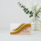 kleurrijk visitekaartje (Staand voorkant)