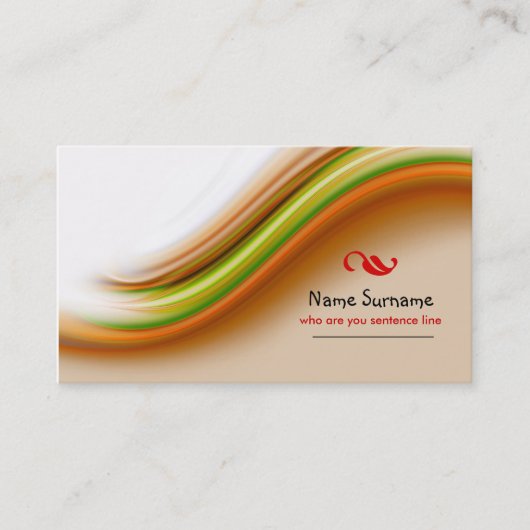 kleurrijk visitekaartje (Voorkant)