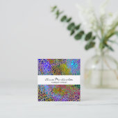 Kleurrijk Visitekaartje op het vierkant afdrukken (Staand voorkant)