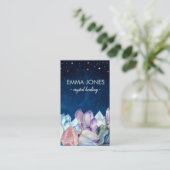 Kleurrijk Visitekaartje van Crystals Cluster (Staand voorkant)