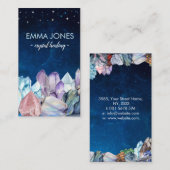 Kleurrijk Visitekaartje van Crystals Cluster (Voorkant / Achterkant)