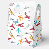 Kleurrijk Vliegtuigpatroon Bedankdoosjes (Geopend)