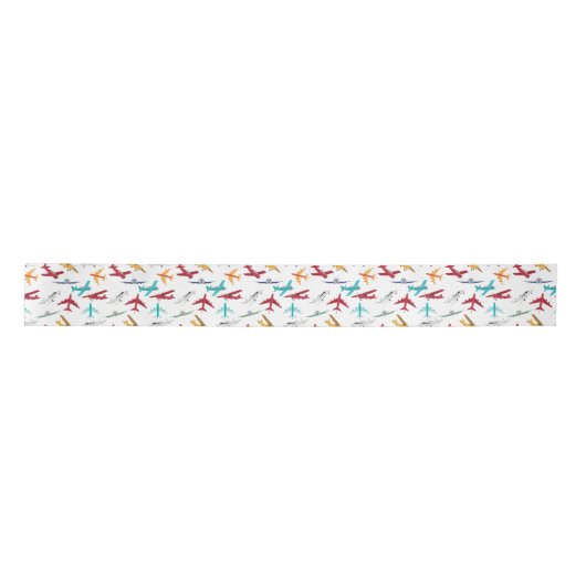 Kleurrijk Vliegtuigpatroon Lint (Voorkant)