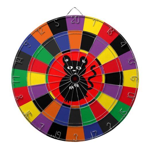 Kleurrijk Voeg je eigen Afbeelding toe aan het mid Dartbord (Voorkant)