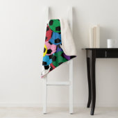 Kleurrijk Voetbal Collage Sherpa Deken (In situ)