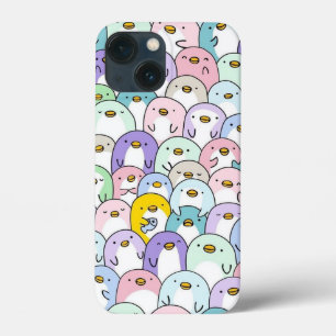 kleurrijk vogelontwerp iPhone 13 mini hoesje