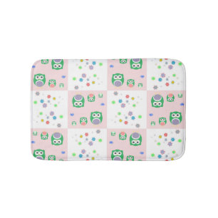 Kleurrijk vogelpatroon voor kinderen 2 badmat