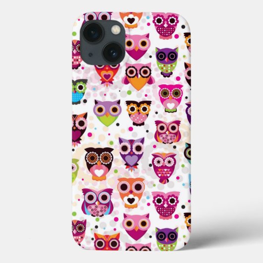 Kleurrijk vogelpatroon voor kinderen 2 Case-Mate iPhone case (Achterkant)