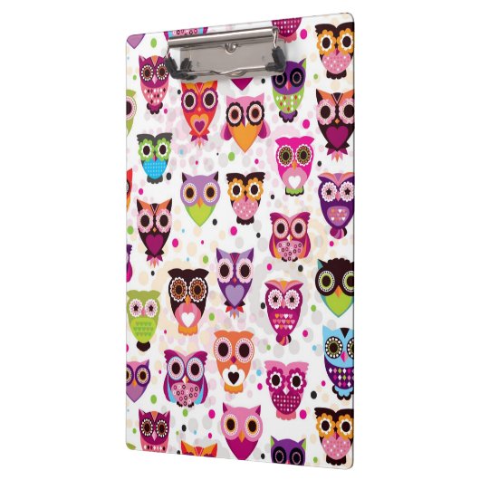 Kleurrijk vogelpatroon voor kinderen 2 klembord (Links)