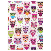 Kleurrijk vogelpatroon voor kinderen 2 klembord (Achterkant)