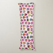 Kleurrijk vogelpatroon voor kinderen 2 lichaamskussen (Voorkant Verticaal)