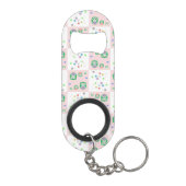 Kleurrijk vogelpatroon voor kinderen sleutelhanger flessenopener (Achterkant)