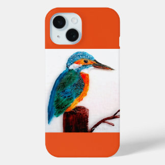 Kleurrijk vogelschilderij Kingfisher Custom