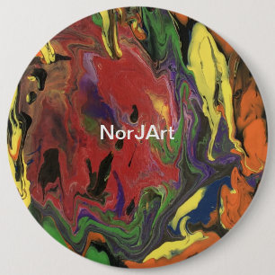 Kleurrijk vormgeving ronde knoppen door de Art-Rt  Button 6,0 Cm