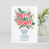 Kleurrijk  vrolijk en helder kerstfeest (Staand voorkant)