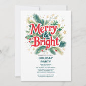 Kleurrijk vrolijk en helder kerstfeest (Voorkant)