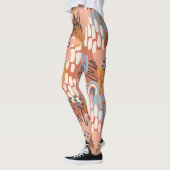 kleurrijk vrouwelijk abstract mozaïek leggings (Links)