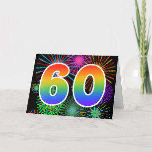 Kleurrijk Vuurwerk + Gebeurtenis van de regenboog Kaart