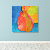 Kleurrijk Waterverf doek verf met dop Canvas Afdruk (Insitu (Houten vloer))