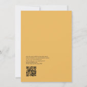 Kleurrijk waterverf feest bruiloft met QR-code Kaart (Achterkant)