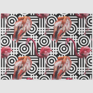 Kleurrijk Waterverf Flamingo Serie Design 6 Tissuepapier