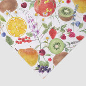 Kleurrijk Waterverf Fruit- en baardpatroon Tissuepapier (Detail)