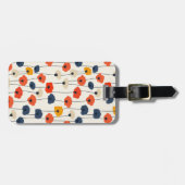 Kleurrijk waterverf papaver patroon bagagelabel (Voorkant horizontaal)