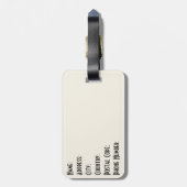 Kleurrijk waterverf papaver patroon bagagelabel (Achterkant verticaal)