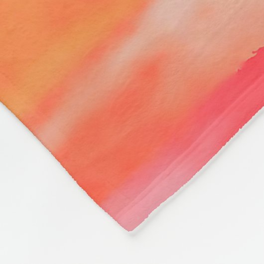 Kleurrijk Waterverf Verticaal regenboogpatroon | Fleece Deken (Hoek)