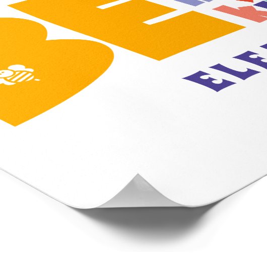 Kleurrijk wees gek eerlijk aardig inspirerend poster (Hoek)